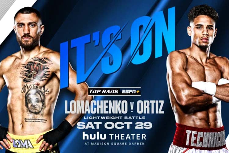 LOMACHENKO VS ORTIZ TOP RANK